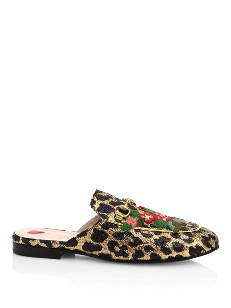 gucci leopard mules|Gucci Princetown Mule (Women) .